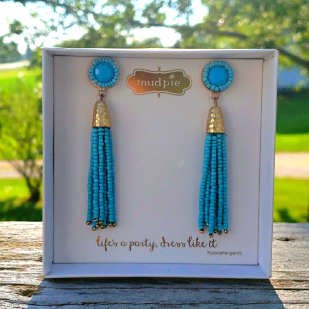 Mudpie Tassel Earrings - Picture 1 of 4